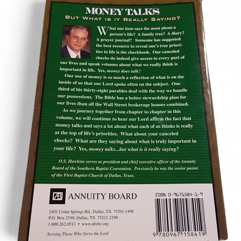 Money talks: But what is it really‎ saying - Paperback By Hawkins, O.S. 1999 VTG